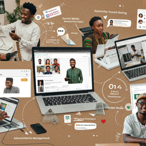 Social media management and engagement at JOH services in Nigeria